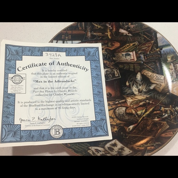 💥BOGO Free!💥 Limited Ed Decorative Wall Plate Cat - Picture 8 of 10